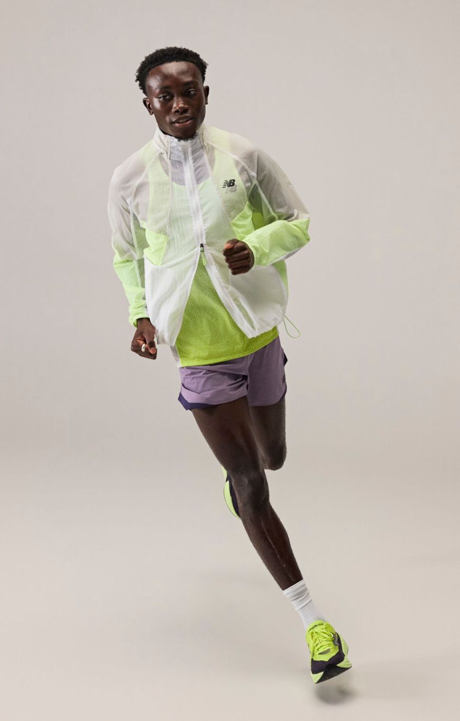 Person running and wearing rebel v5s